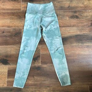 Beyond Yoga Lux Size Small Sage Smoke High Midi Waisted Leggings Ankle Tie Dye